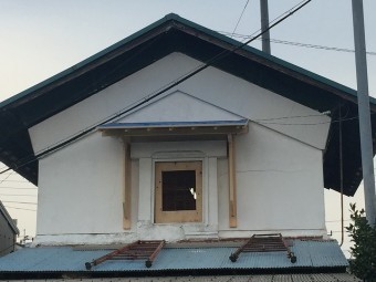 土蔵庇屋根取付完工