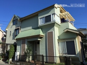 埼玉県川越屋根金属カバー外壁塗装工事