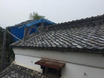 埼玉県川越市蔵の屋根葺き替え