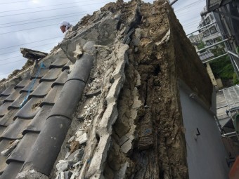 埼玉県川越市の蔵金属屋根葺き替え土葺き屋根撤去