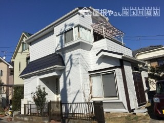 埼玉県川越の金属屋根カバー外壁塗装工事