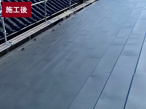 ふじみ野市　屋根カバー工法　施工後