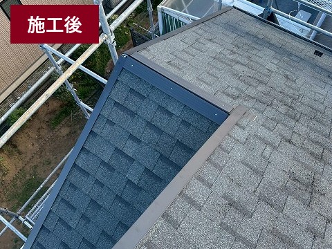 川越市幸町　屋根のズレから雨漏り発生 屋根葺き替え工事を実施しました。