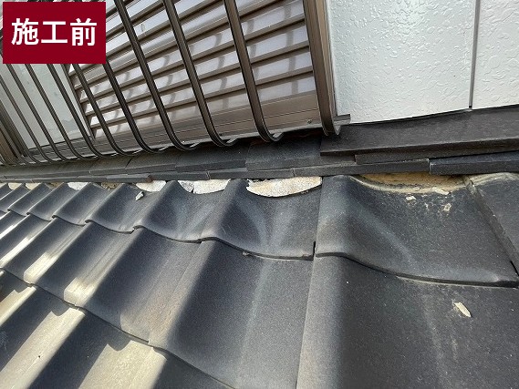 狭山市　漆喰詰め直し工事　施工前