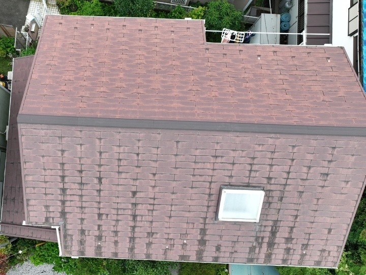 ドローンで確認した屋根全体の状態