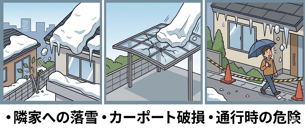 落雪被害のイメージ