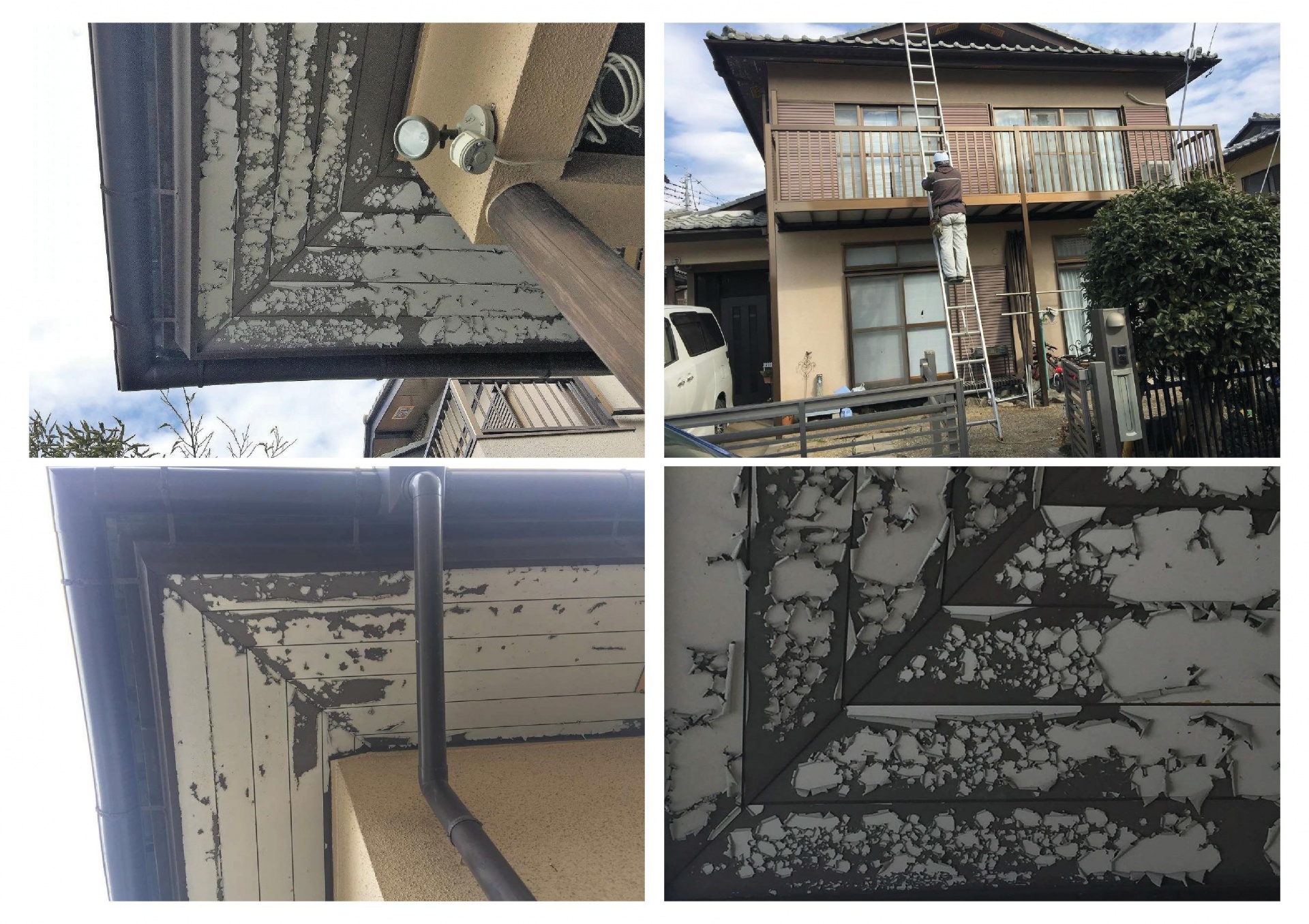 埼玉県川越市で屋根漆喰、外壁塗装工事完成、最後の掃除が大事！