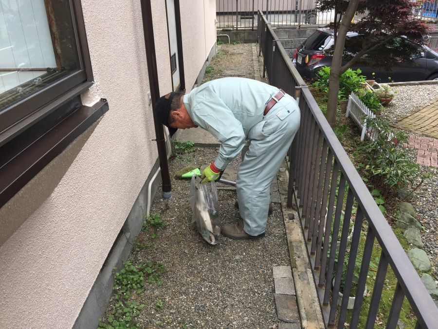埼玉県川越市外壁塗装完工後の掃除