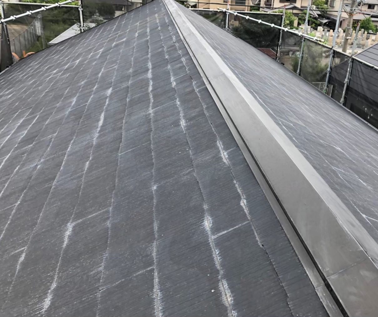 川越市B様邸20年の劣化した棟板金交換をを実施致しました!