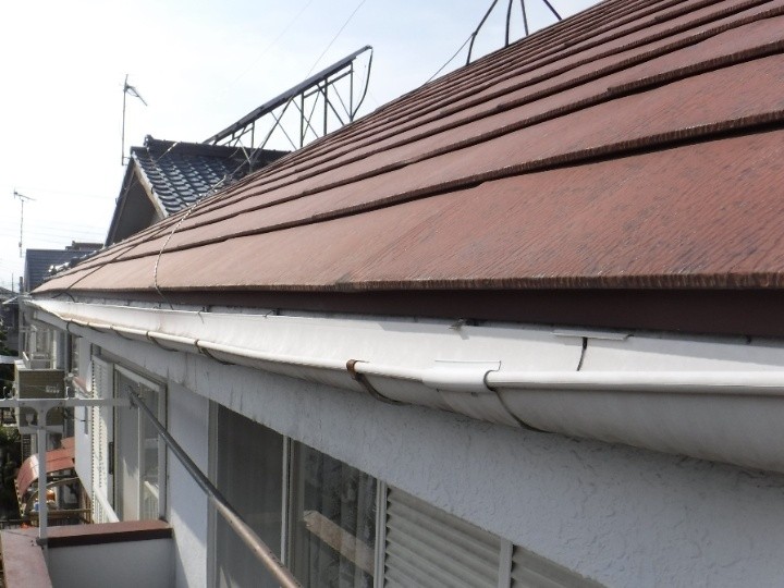 不具合が起きた雨樋