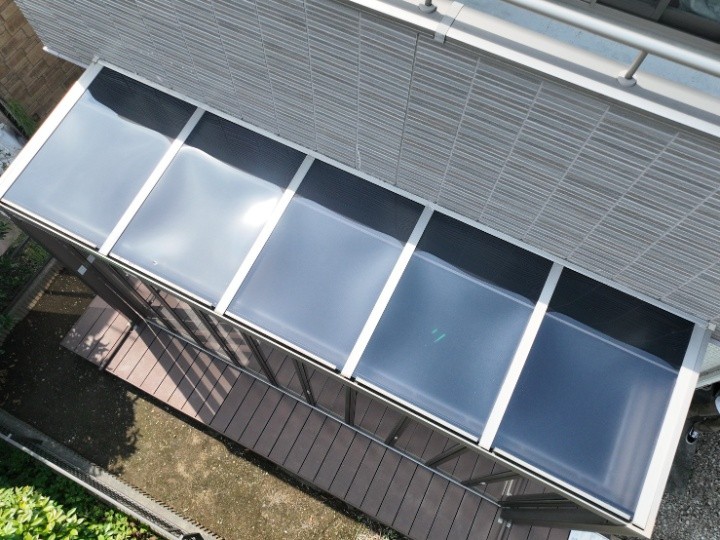 屋根交換工事後のサンルーム