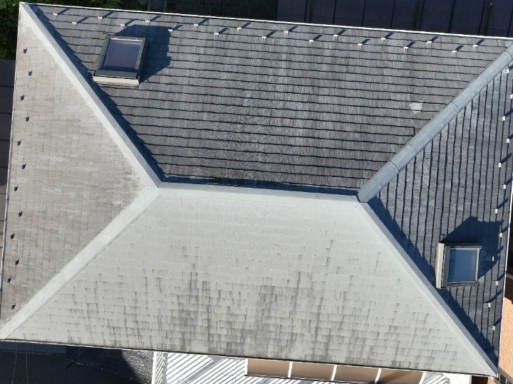 スレート屋根全体の劣化状況