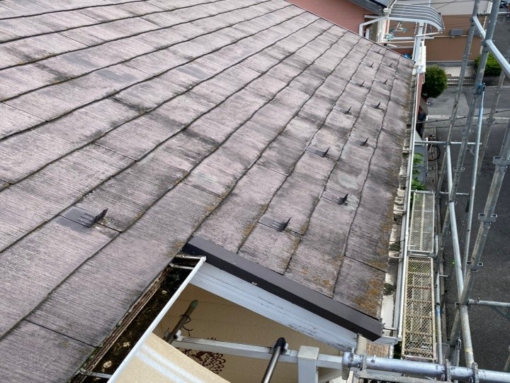 雨漏りしたスレート屋根