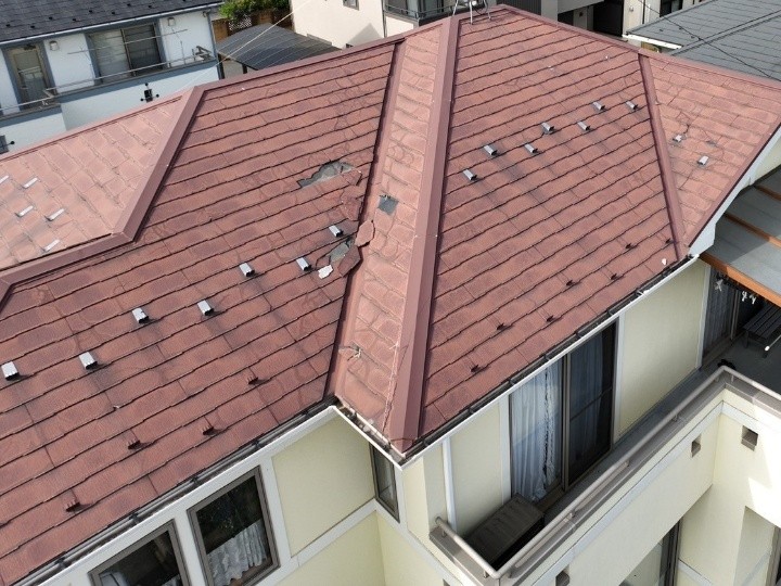 屋根カバー工事前のお住まい