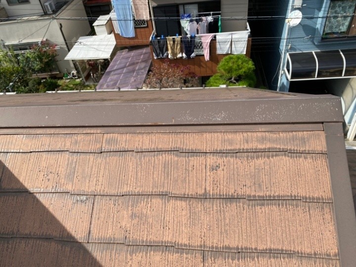 棟板金まわりの状態確認