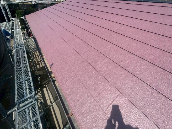 新屋根材の施工後