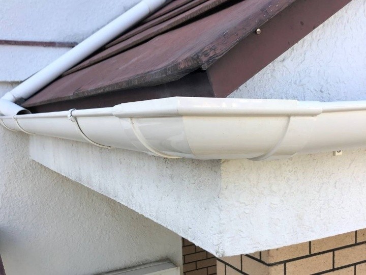 1階部分の軒樋交換